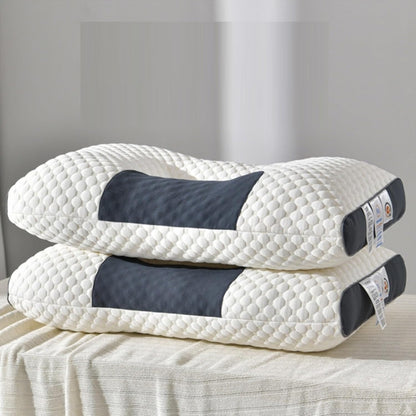 Oreiller Orthopédique, Anti-Ronflement, Migraine, Oreiller Ergonomique, Dormeur Latéral Et Dormeur sur Le Dos, Oreiller De Soutien du Cou en Mousse À Mémoire De Forme, Blanc